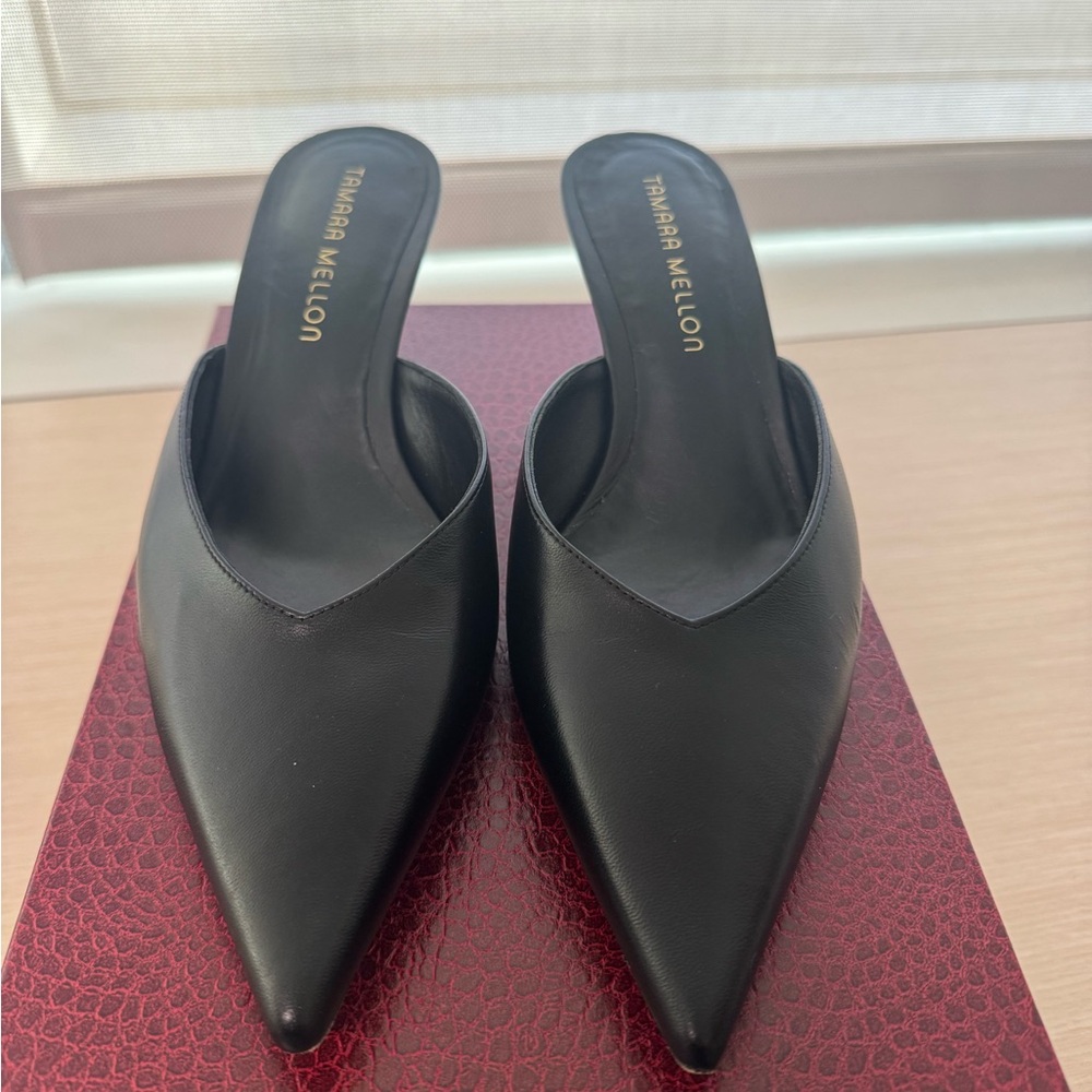 Tamara Mellon Black Women's Mules